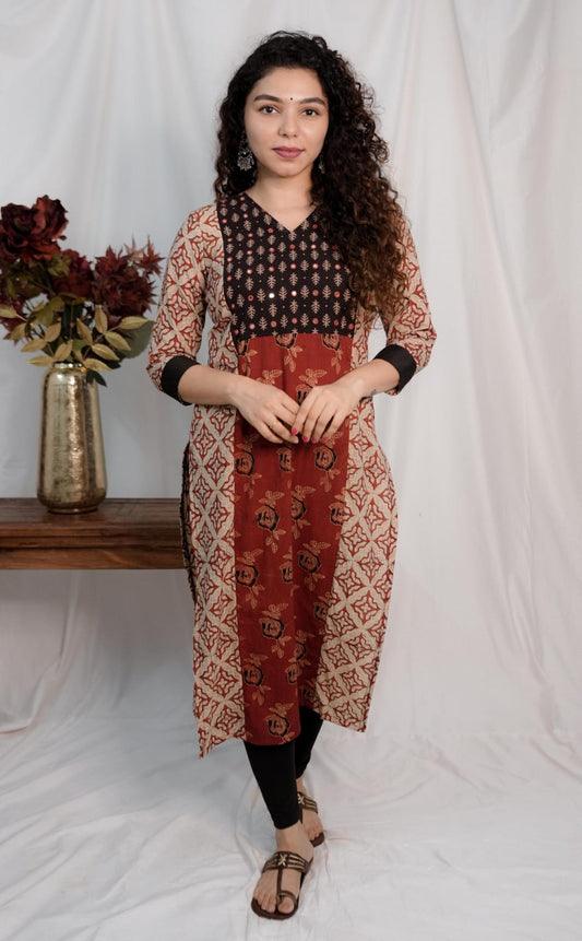 Designer Kurthi(Code-1545 BK)