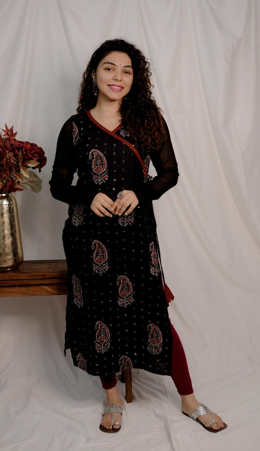 Designer Kurthi(Code-1576 BK)