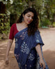 Indigo Cotton Saree(CS 14)