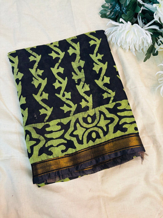 CHANDERI SILK SAREE-(M14)